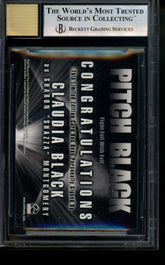 2004 Chronicles of Riddick Autograph Claudia Black LE Case Incntv Auto BGS 9/10